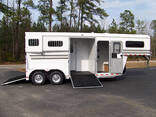 2 Horses Angle Load Horse Trailer with Standard Configuration Transportation Horse Floats - фото 1