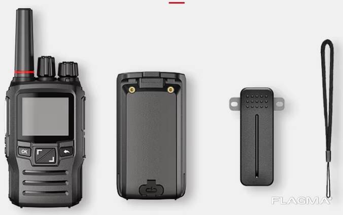 4G LTE POC radio with global network, 5,000 km range, SIM card, PTT button, two-way radio
