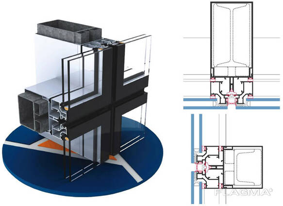 Architectural aluminum profiles, curtain wall aluminum