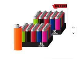 Maxi J6 BIC Lighters Set Large Classic Size Design Gas Cigarette Flint Wheel