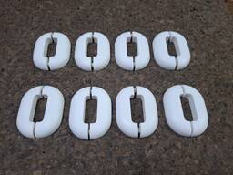 Decorative covers for radiator supports made of artificial stone