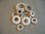 Decorative wooden covers/rosettes for pipes, single. - photo 1