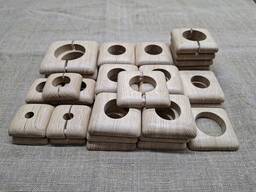 Decorative pipe covers/rosettes (wooden), single