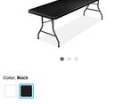 Economy Folding Table - 96 x 30”, Black - фото 1