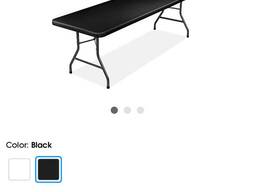 Economy Folding Table - 96 x 30”, Black