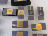 Gold ceramic integrated circuits for parts or for scrap metal recovery or Mostek, Intel, H - photo 2