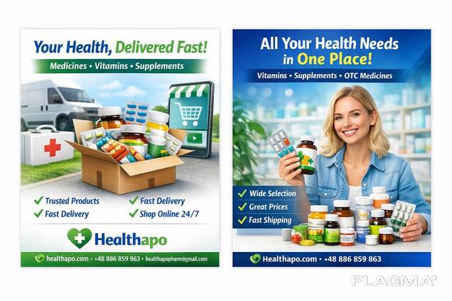 Healthapo действует как интернет-магазин, ориентированный на безрецептурные лекарства.