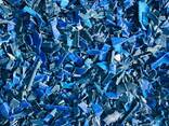 High-density Polyethylene (HDPE) blue drum regrinds for sale and bale - photo 1