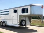 Horse carriage trailer 3 horse box trailer Australia standard horse trailer for sale - фото 1