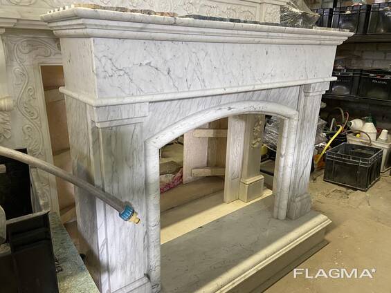 Mantel marble fireplace