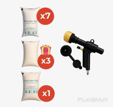 Set of pneumatic sleeves for truck driver