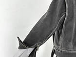 Leather biker jacket - photo 4