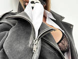 Leather biker jacket - photo 5