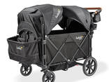 Larktale Caravan Stroller Wagon, 2-местная складная детская коляска-вагон вместимость 200 lb - фото 1