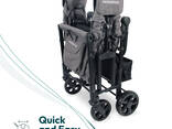 Larktale Caravan Stroller Wagon, 2-местная складная детская коляска-вагон вместимость 200 lb - фото 7