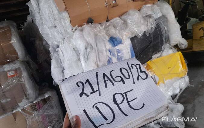 Ldpe film 98% cleane white industrial ldpe