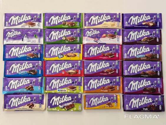 Milka chocolate tablets 85g, 90g, 95g and 100g