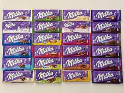 Шоколадные плитки Milka 85г, 90г, 95г и 100г