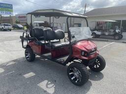 New 2022 E-Z-Go Express L6 72V Electric Inferno Red