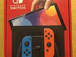 Nintendo Switch Console Oled Blue Red JoyCon - photo 1
