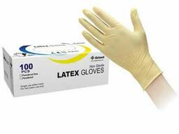 Одноразовые Латекс/Виниловые  защитные перчатки