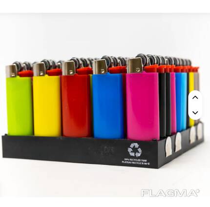 Custom Logo Cheap Plastic Disposable Lighters Classic Design USA Flint Gas for Smoking