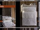 Bedding, kitchen and bath accessories made of natural corrugated, ecologically clean linen - photo 12