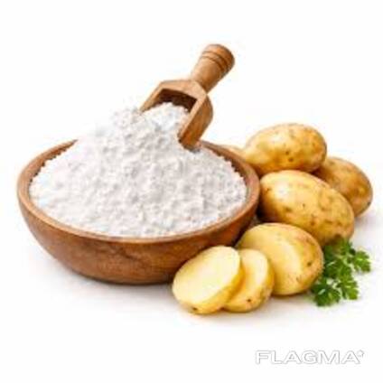Potato starch, made in Belarus.