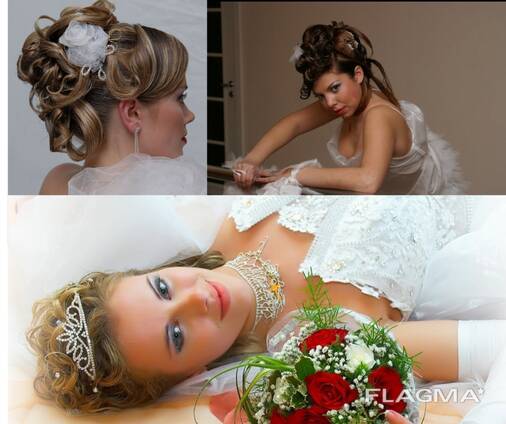 Hairstyles for parties, proms, celebrations, for weddings