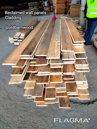 Reclaimed wall panels tongue and groove
