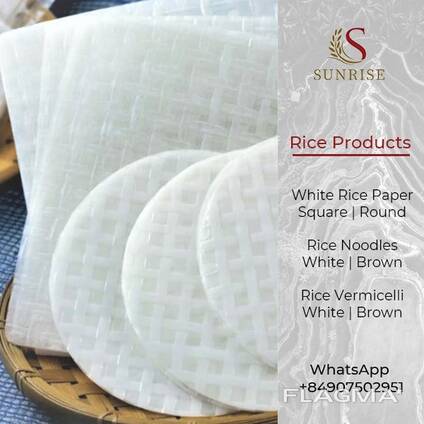 Rice noodles, vermicelli, and roll paper from Vietnam