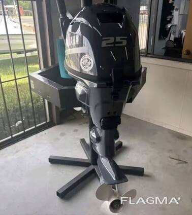 Slightly Used Yamaha 25 HP 4 Stroke Outboard Motor Engine