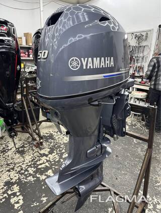 Slightly Used Yamaha 50HP 4-Stroke Outboard Motor Engine