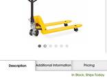 Uline Pallet Truck - Hand Brake, 48 x 27” - фото 1