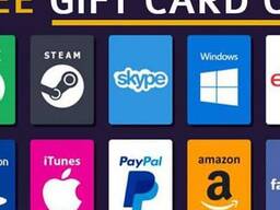 US Style $10 Personalized Custom Plastic Gift Card Steam Wallet Signature Panel Magnetic S