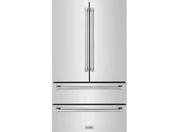 ZLINE 36" 22.5 cu. ft French Door Refrigerator with Ice Maker - Stainless Steel (RFM-36)