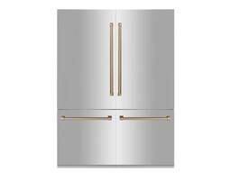 ZLINE 60 Autograph Edition ft. Built-in 4-Door French Door Stainless Steel Refrigerator